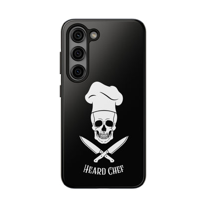 Heard Chef Skull Black Phone Case iPhone Samsung Galaxy