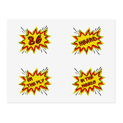 Service Industry Terms POW Collection