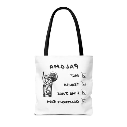 Paloma Tote Bag in Black Graphic