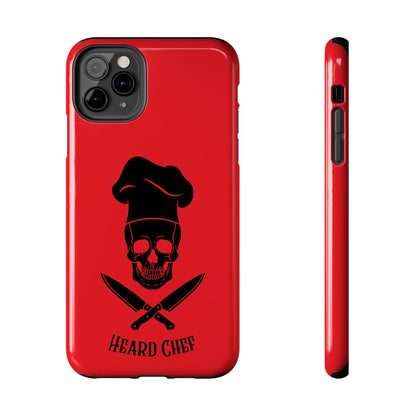 Heard Chef Skull Red Phone Case iPhone Samsung Galaxy