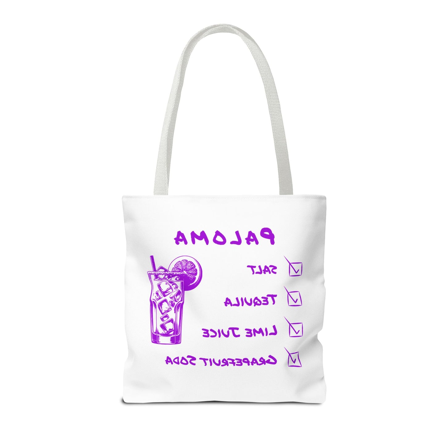 Paloma Tote Bag in Purple Graphic