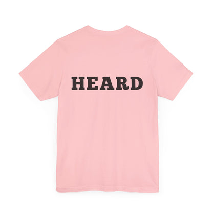 Heard T-Shirt Black Text