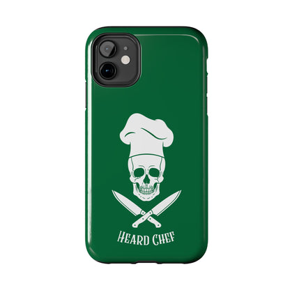 Heard Chef Skull BTI Green Phone Case iPhone Samsung Galaxy