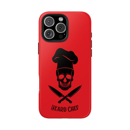 Heard Chef Skull Red Phone Case iPhone Samsung Galaxy