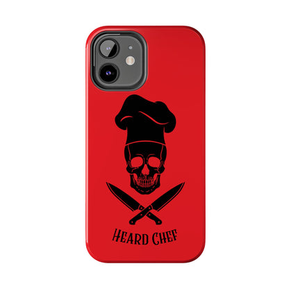 Heard Chef Skull Red Phone Case iPhone Samsung Galaxy