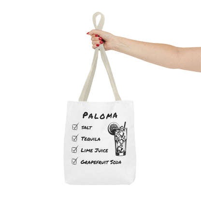 Paloma Tote Bag in Black Graphic