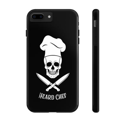 Heard Chef Skull Black Phone Case iPhone Samsung Galaxy
