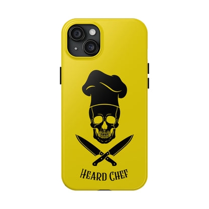 Heard Chef Skull BTI Gold Phone Case iPhone Samsung Galaxy