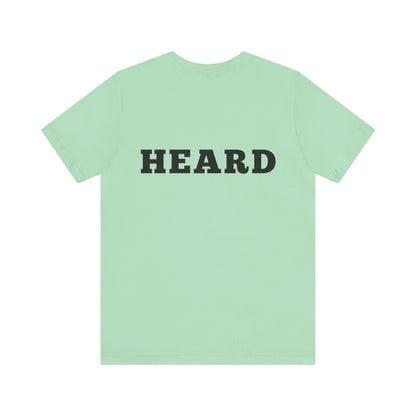 Heard T-Shirt Black Text