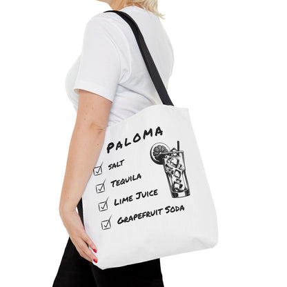 Paloma Tote Bag in Black Graphic