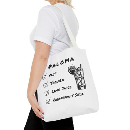 Paloma Tote Bag in Black Graphic