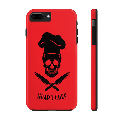 Heard Chef Skull Red Phone Case iPhone Samsung Galaxy