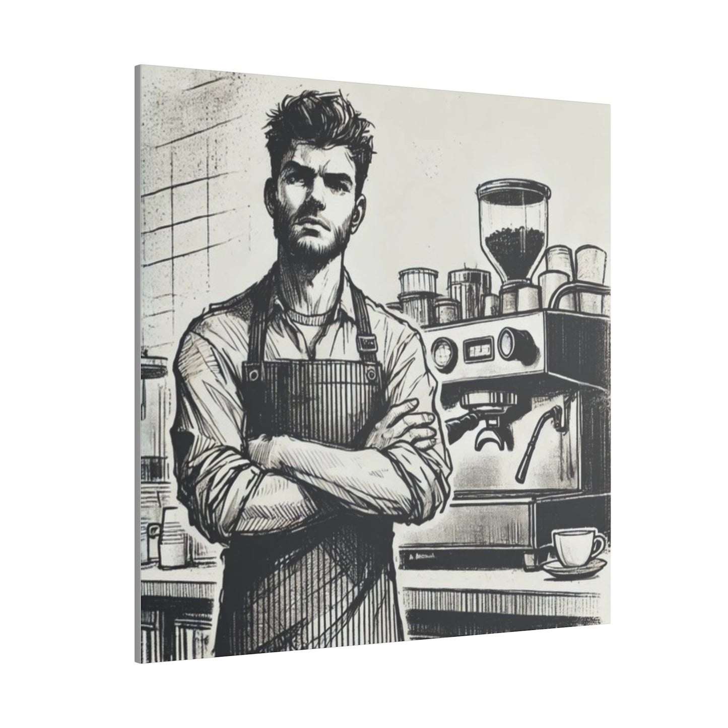 Canvas Print - Barista Industry Struggles