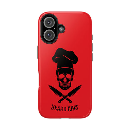 Heard Chef Skull Red Phone Case iPhone Samsung Galaxy
