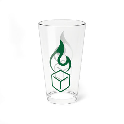 Burn Tha Ice Logo Pint Glass