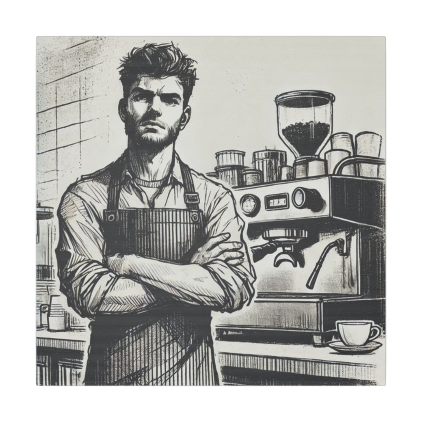 Canvas Print - Barista Industry Struggles