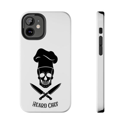 Heard Chef Skull White Phone Case iPhone Samsung Galaxy