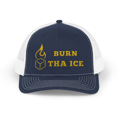 Burn Tha Ice Snapback Trucker Cap - Stylish Cap for Fun Vibes