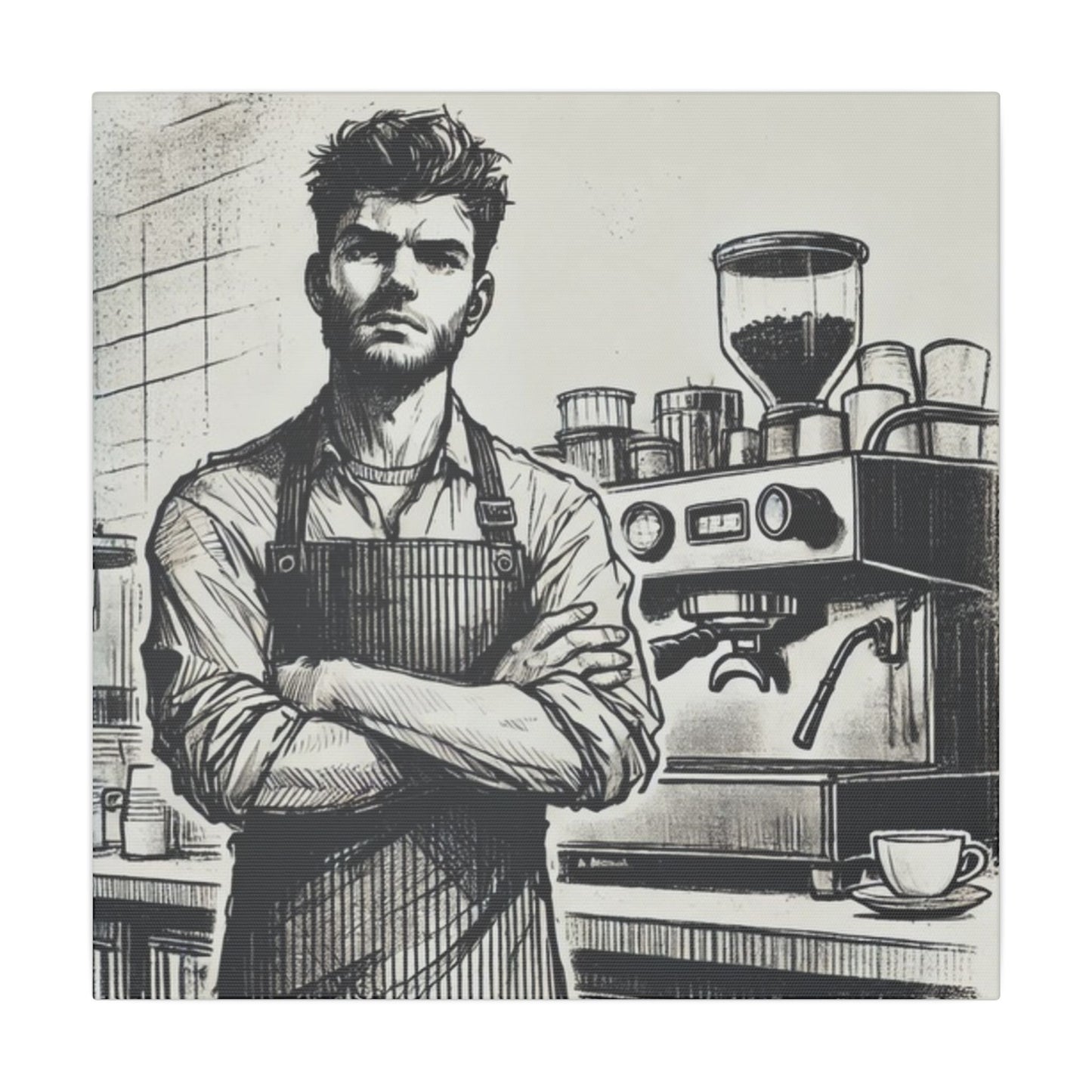 Canvas Print - Barista Industry Struggles