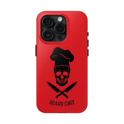 Heard Chef Skull Red Phone Case iPhone Samsung Galaxy