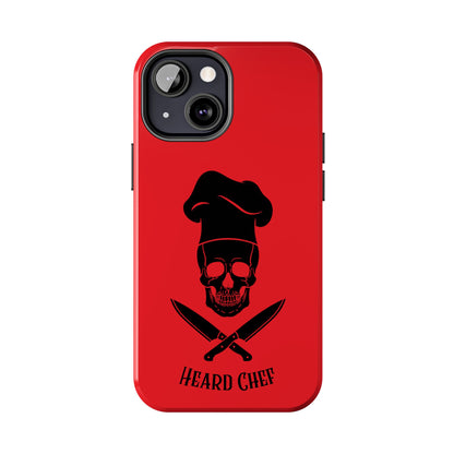 Heard Chef Skull Red Phone Case iPhone Samsung Galaxy