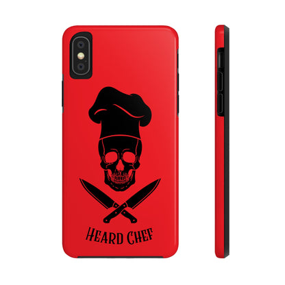 Heard Chef Skull Red Phone Case iPhone Samsung Galaxy