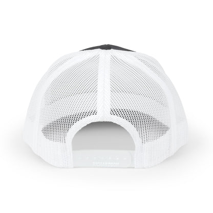 Heard Trucker Cap White Text