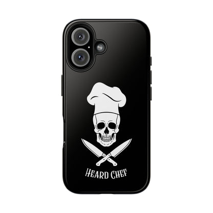 Heard Chef Skull Black Phone Case iPhone Samsung Galaxy