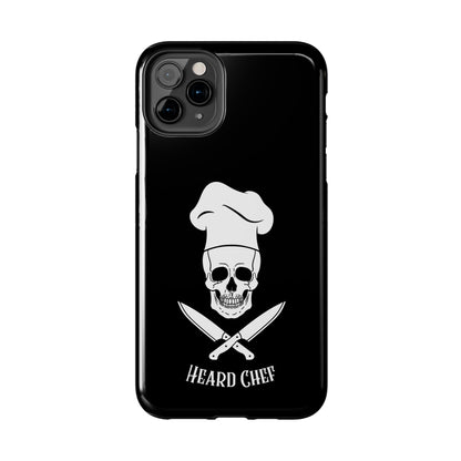 Heard Chef Skull Black Phone Case iPhone Samsung Galaxy