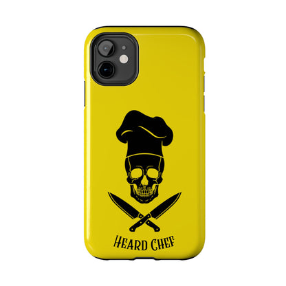 Heard Chef Skull BTI Gold Phone Case iPhone Samsung Galaxy