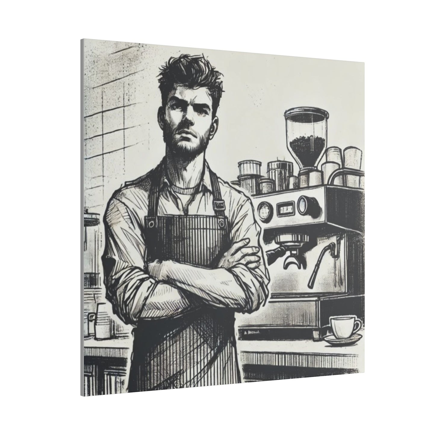 Canvas Print - Barista Industry Struggles