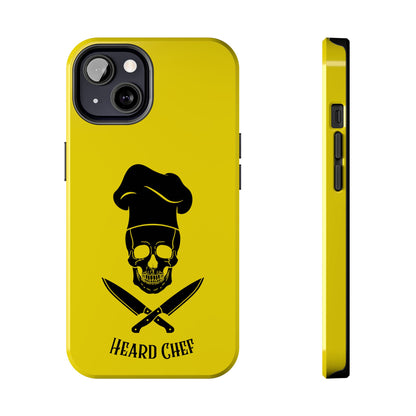 Heard Chef Skull BTI Gold Phone Case iPhone Samsung Galaxy