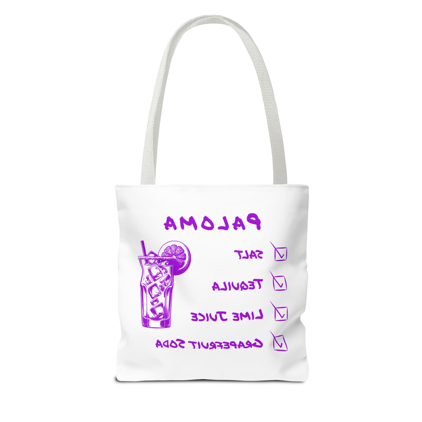 Paloma Tote Bag in Purple Graphic