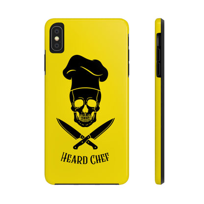 Heard Chef Skull BTI Gold Phone Case iPhone Samsung Galaxy