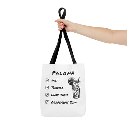 Paloma Tote Bag in Black Graphic