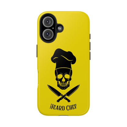 Heard Chef Skull BTI Gold Phone Case iPhone Samsung Galaxy