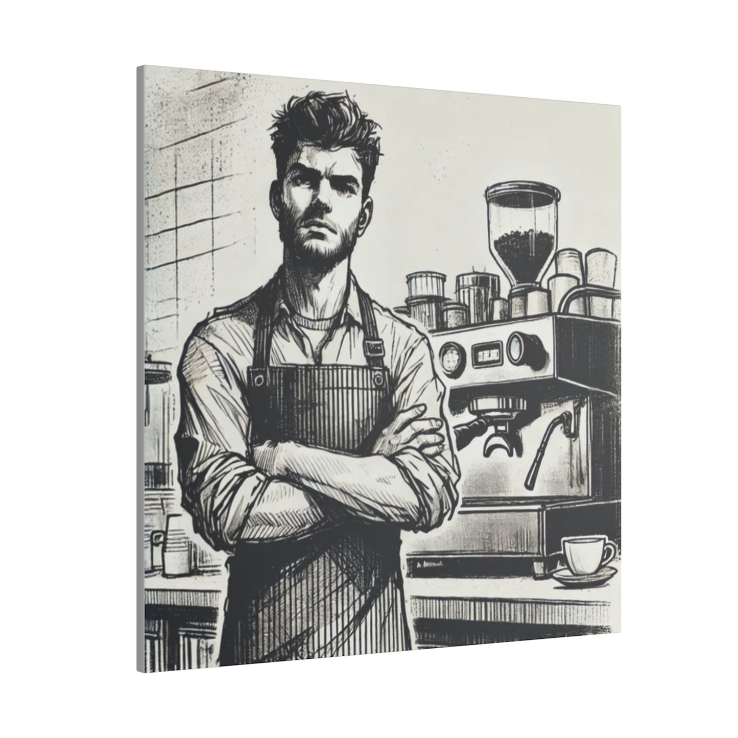 Canvas Print - Barista Industry Struggles