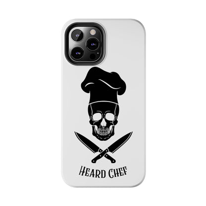 Heard Chef Skull White Phone Case iPhone Samsung Galaxy