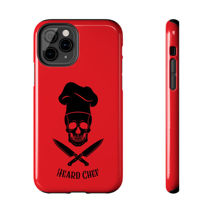 Heard Chef Skull Red Phone Case iPhone Samsung Galaxy