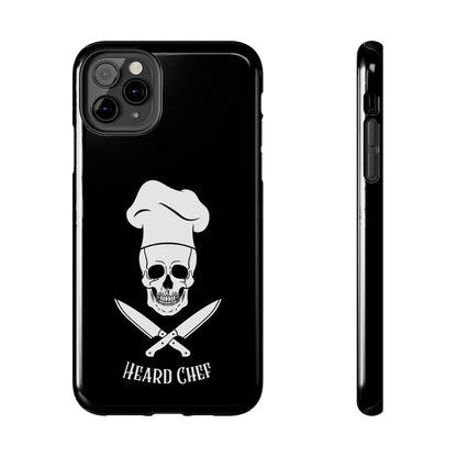 Heard Chef Skull Black Phone Case iPhone Samsung Galaxy