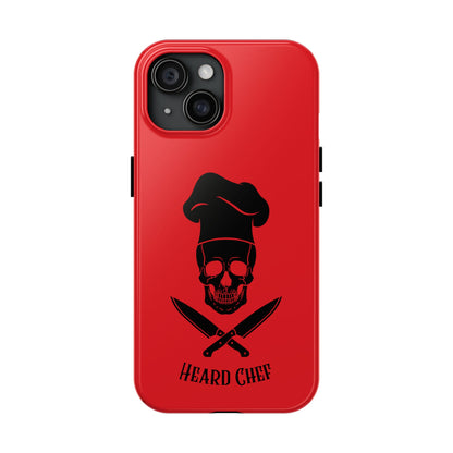 Heard Chef Skull Red Phone Case iPhone Samsung Galaxy