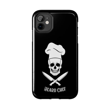 Heard Chef Skull Black Phone Case iPhone Samsung Galaxy