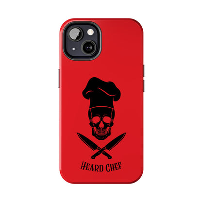 Heard Chef Skull Red Phone Case iPhone Samsung Galaxy
