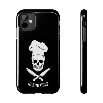 Heard Chef Skull Black Phone Case iPhone Samsung Galaxy