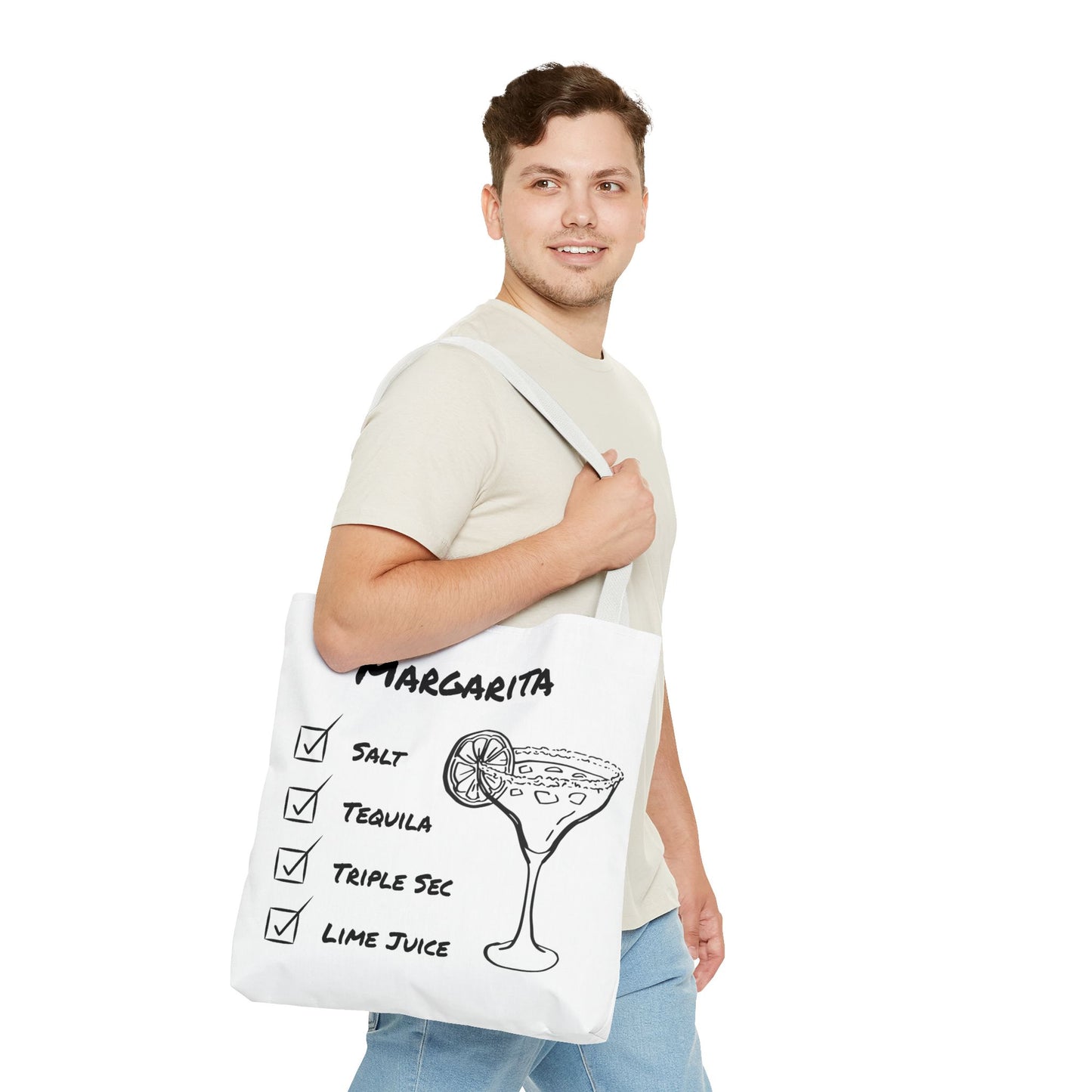 Margarita Tote Bag Black Graphic