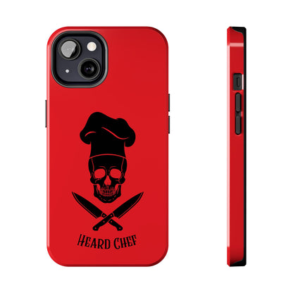 Heard Chef Skull Red Phone Case iPhone Samsung Galaxy