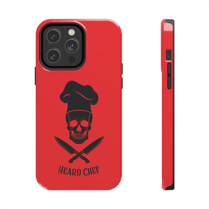 Heard Chef Skull Red Phone Case iPhone Samsung Galaxy