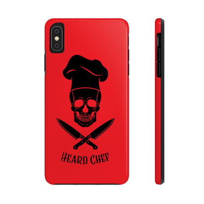 Heard Chef Skull Red Phone Case iPhone Samsung Galaxy
