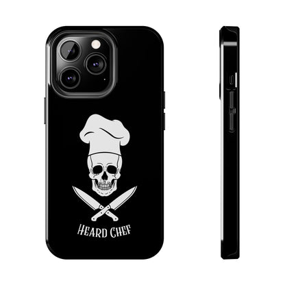 Heard Chef Skull Black Phone Case iPhone Samsung Galaxy