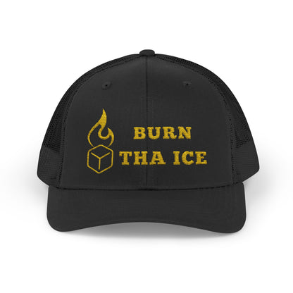 Burn Tha Ice Snapback Trucker Cap - Stylish Cap for Fun Vibes
